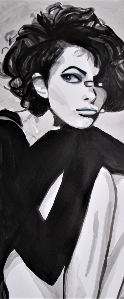 Sophia / 71 x 63 cm by Alexandra Djokic