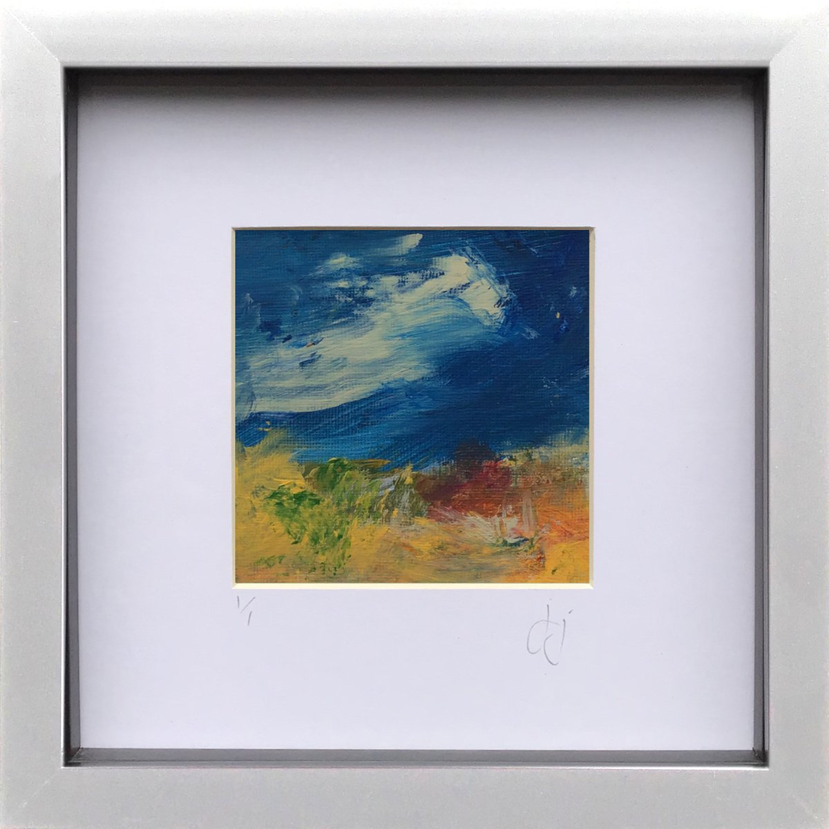 Edit 2.3 - Framed abstract landscape painting by Jon Joseph