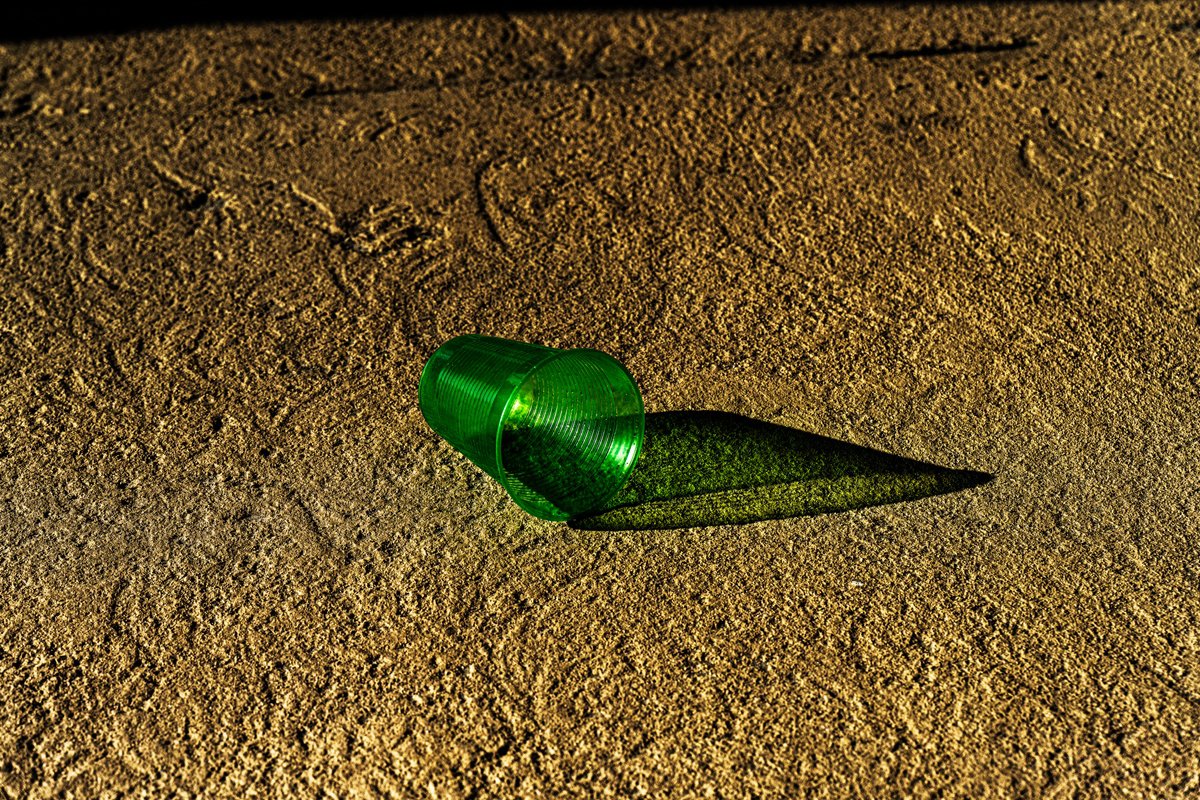 Abstract Photograph By David Huntzinger, 28 X 17, The Green Cup, Original Artwork