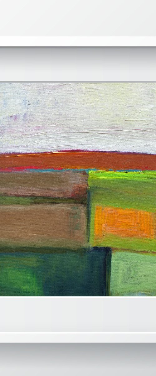 Earthy Green - Abstract Seascape by Thomas Hjelm