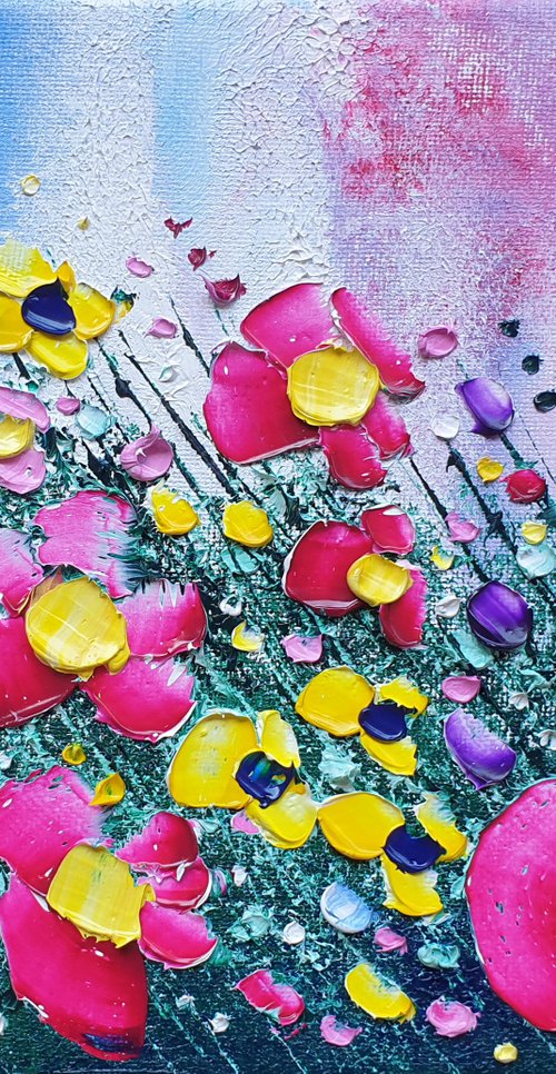 "Pink Clouds & Flowers in Love" by Phil Broad