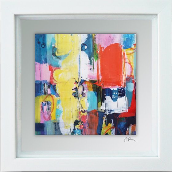 Framed ready to hang original abstract  - Urban #4