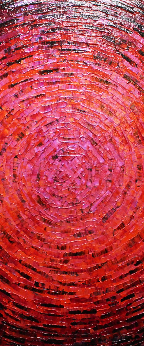 Shard of red orange pink color by Jonathan Pradillon