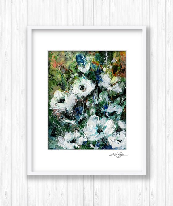 Floral Delight 55 - Textured Floral Abstract Painting by Kathy Morton Stanion
