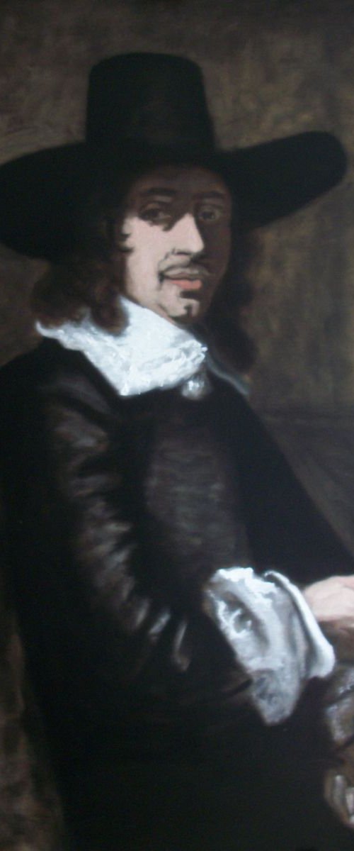 Gentleman with hat by Jack Bagley