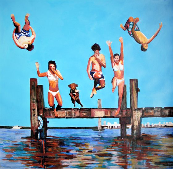 Jump / 72 x 72 cm