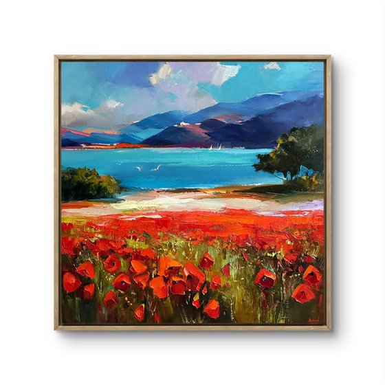 Wind Through Red Poppies