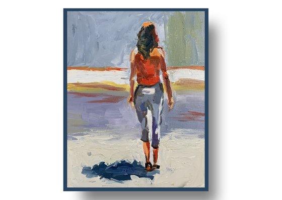 Walking woman.