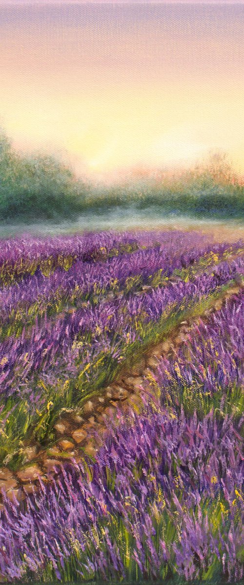 Purple meadow by Ludmilla Ukrow