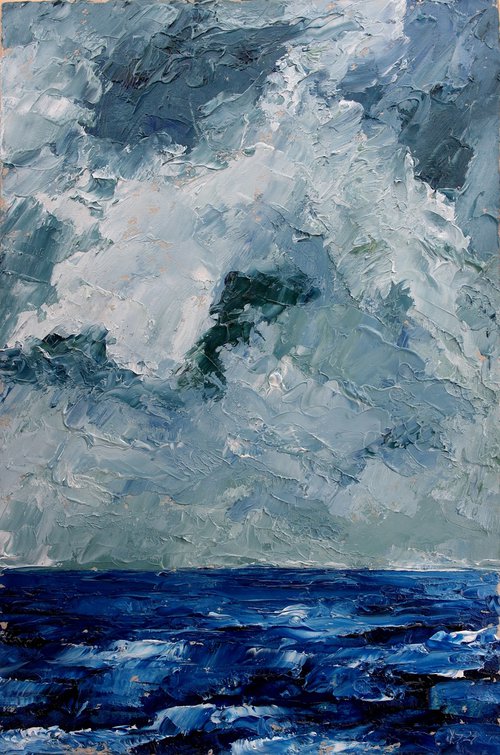 Seascape, Stormy Skies by Juri Semjonov