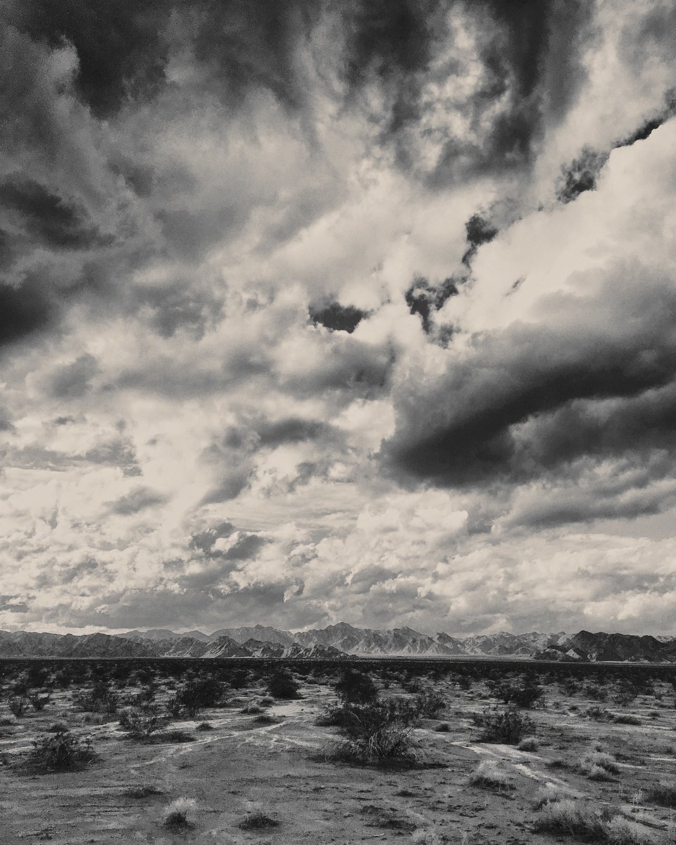 Photorealistic Landscape Photograph By Heike Bohnstengel, 20 X 24, After The Storm, Mojave, Original Artwork