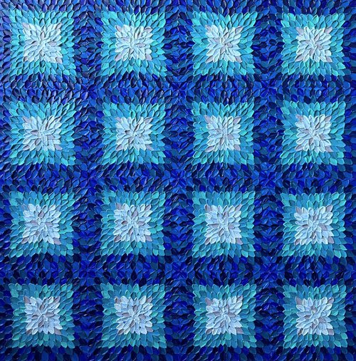Blue kaleidoscope by Guzaliya Xavier