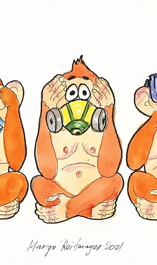 Three Wise Monkeys #10 by Morgana Rey