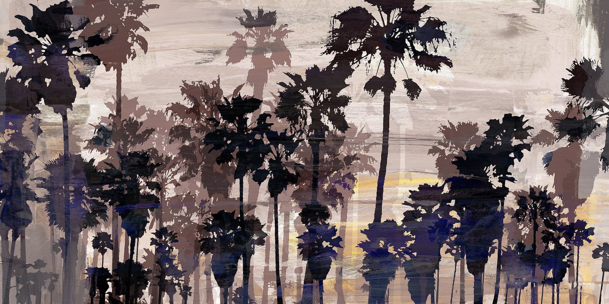 Abstract Cityscapes Photograph By Sven Pfrommer, 55 X 28", Venice Beach I, Original Artwork