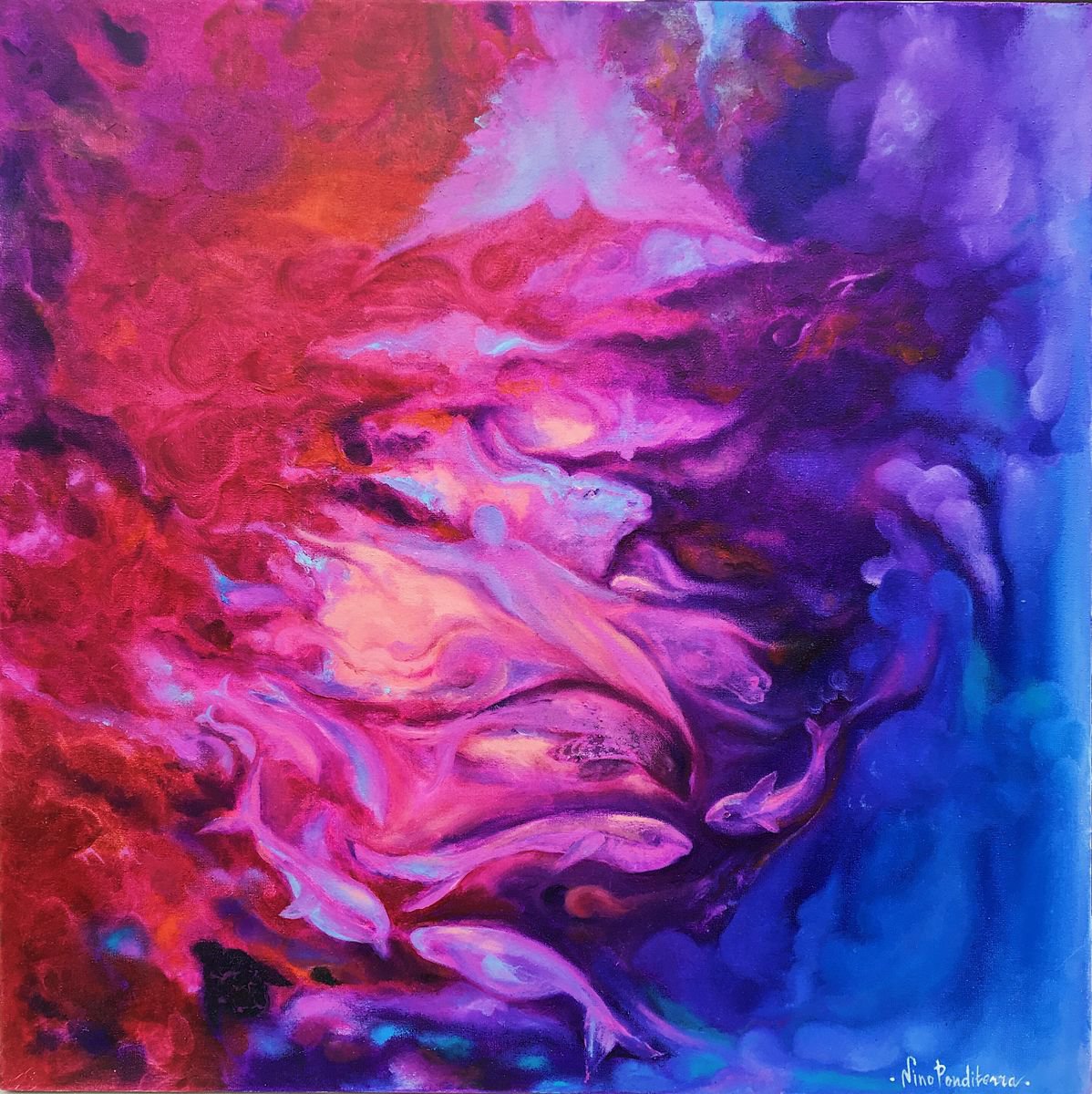 Phantasmagoria By Nino Ponditerra, 22 X 22, Artwork For Sale On Artfinder