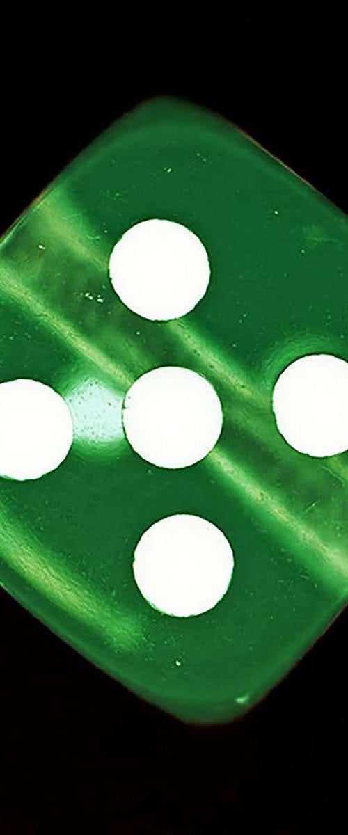 Heidler & Heeps Dice Series, Green Five by Richard Heeps