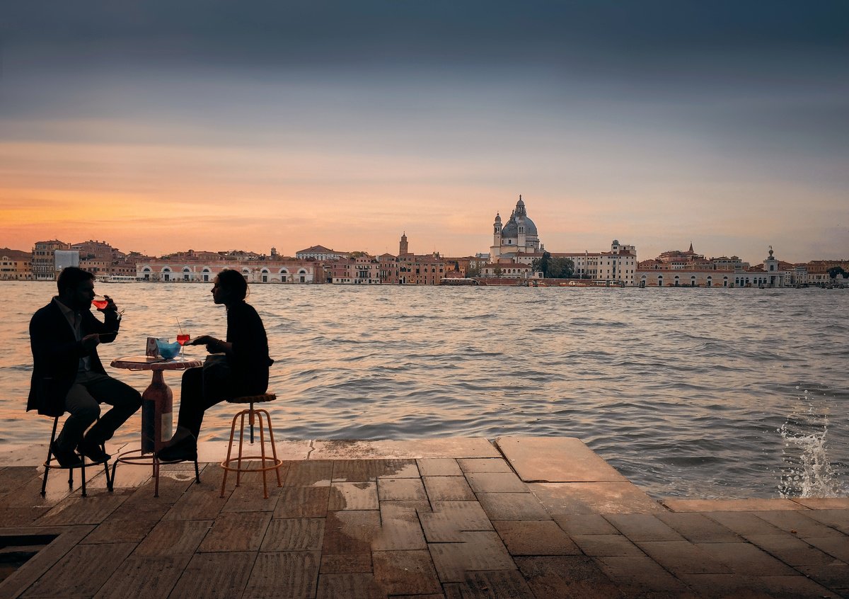 Sunset Spritz in Venice by Rick Turner