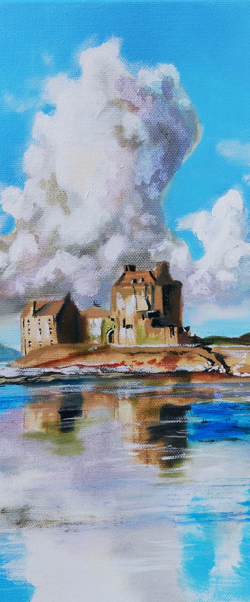 Eilean Donan Castle painting by Gordon Bruce