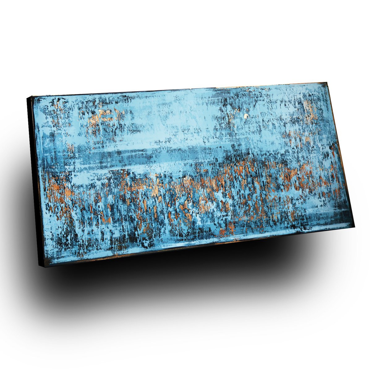 Organic Abstract Acrylic Painting By Inez Froehlich, 63 X 31, Avalon, Original Artwork