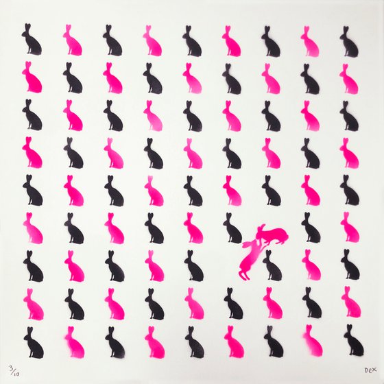 Bunny Love (Pink Stencil)