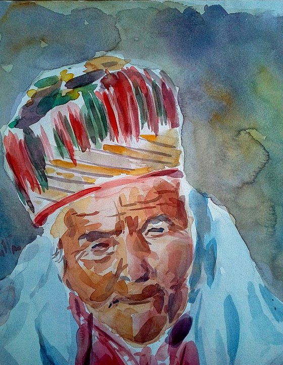 An old Turkmen Woman
