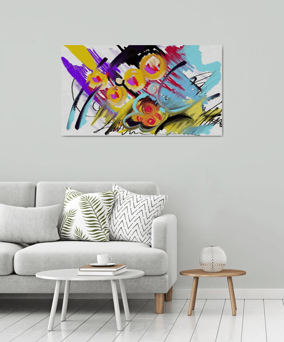 Abstract with Character - conceptual print on fine art paper