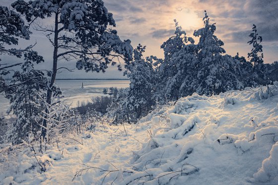 After snowfall.