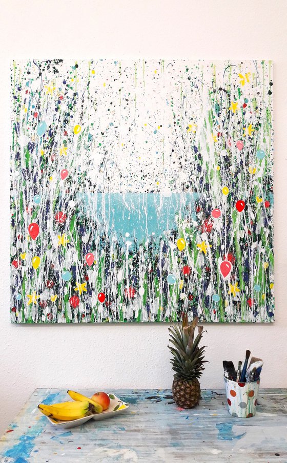 Summer Vibes - large painting