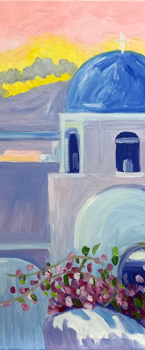 Blue Santorini by Kat X