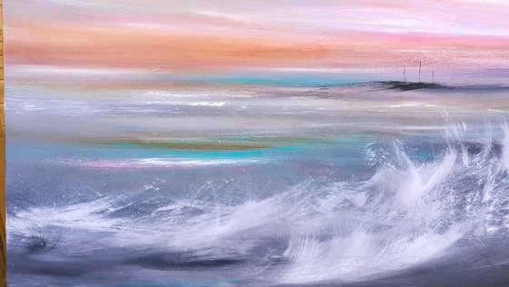 Seascape, "The Calm After the Storm" - Large Original Seascape Painting