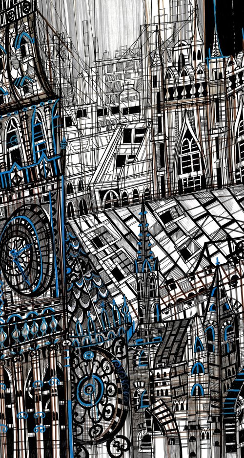 Big Ben. London cityscape by Maria Susarenko
