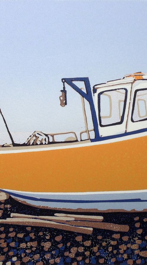 Branscombe Boat, Sunny by Alexandra Buckle