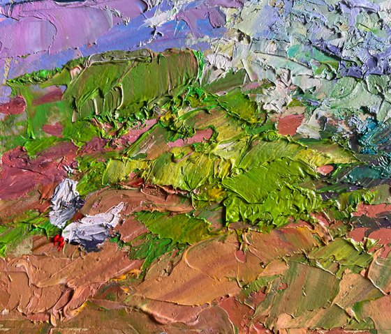 Flowering Tree and Chickens