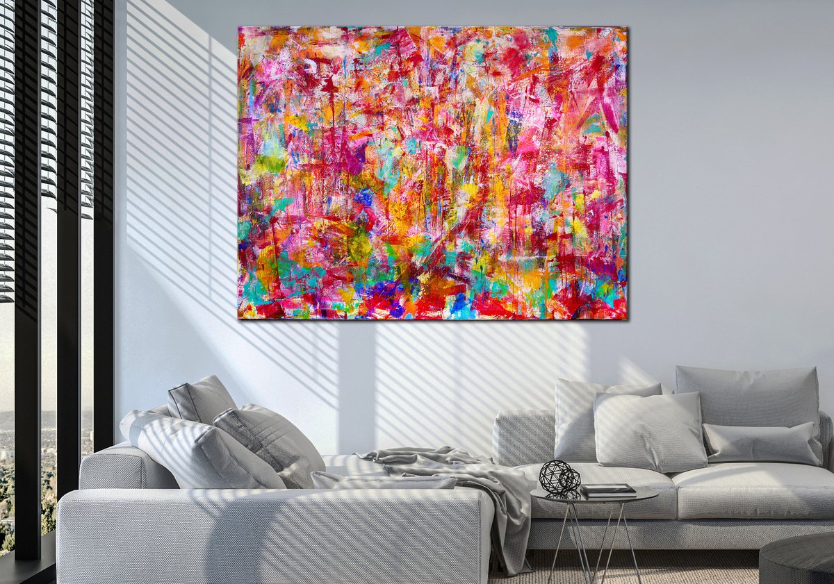 Inspired by nature abstract transition II (pink | Artfinder