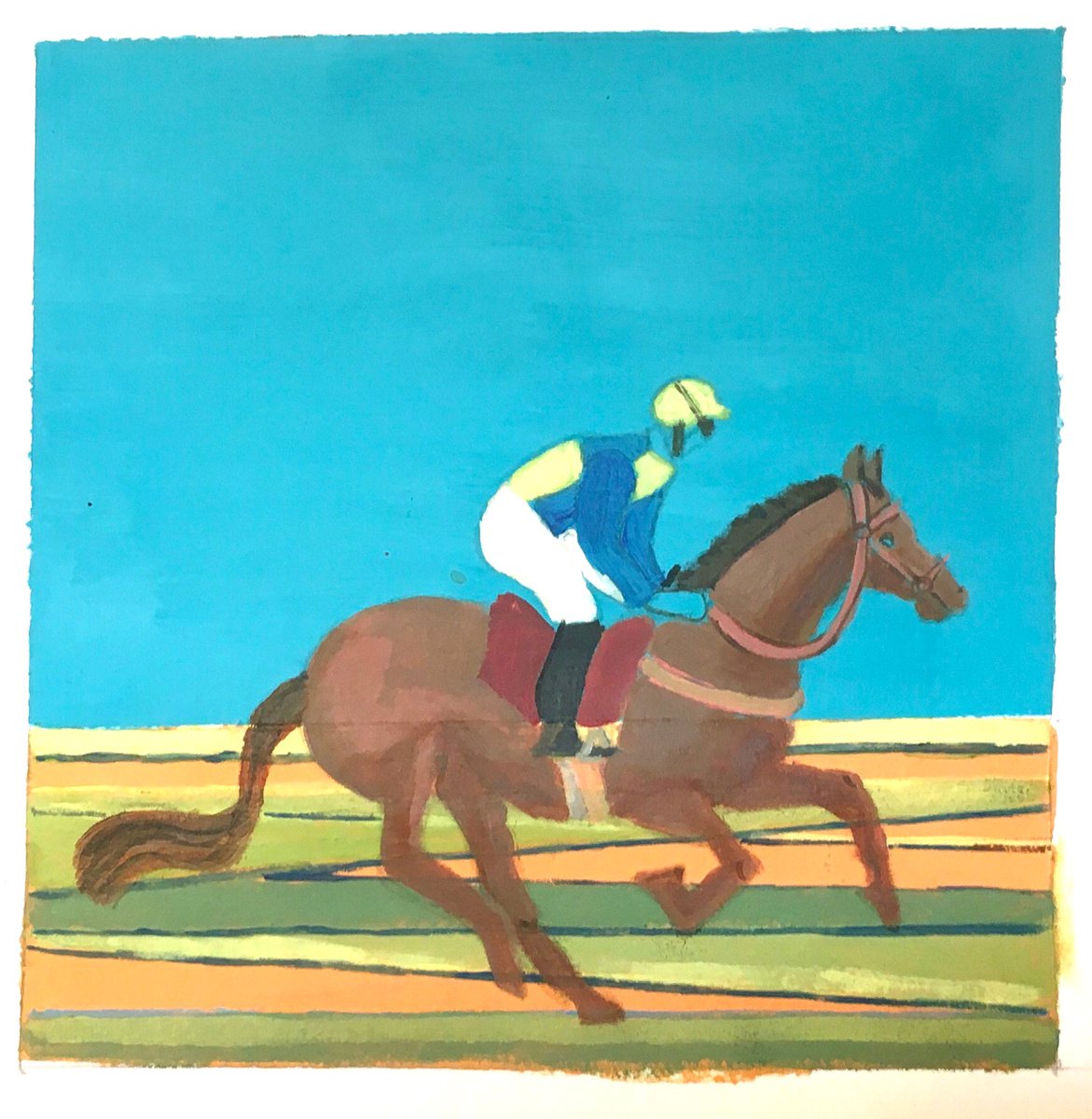 Racing horse 3 by Chihiro Kinjo