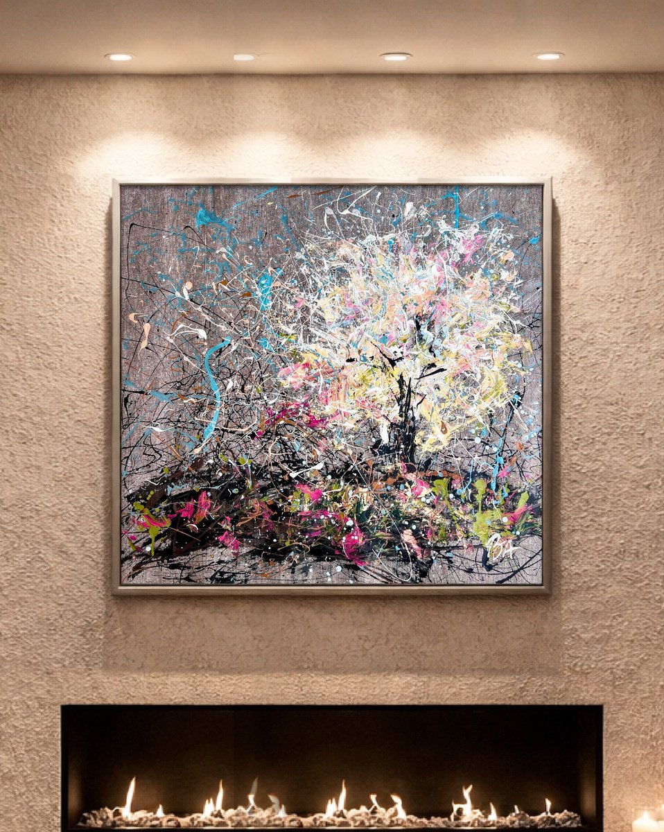 Acrylic Painting , Toward The Sun By Bogdana Antoniuk, 41 X 37, Artwork For Sale On Artfinder