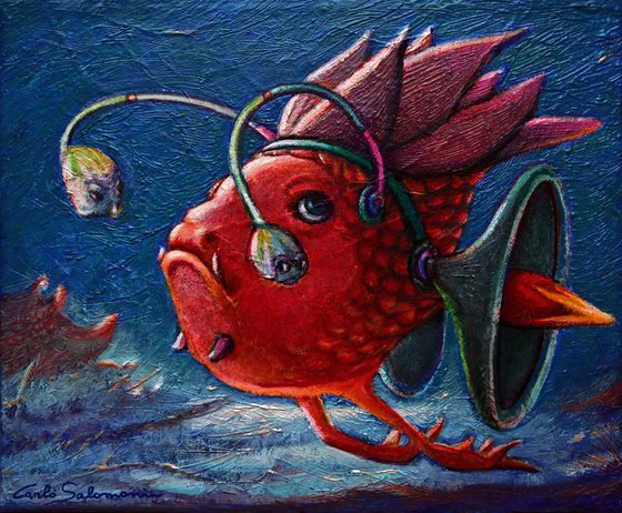 - DJ FISH - ( 25 x 30 cm )