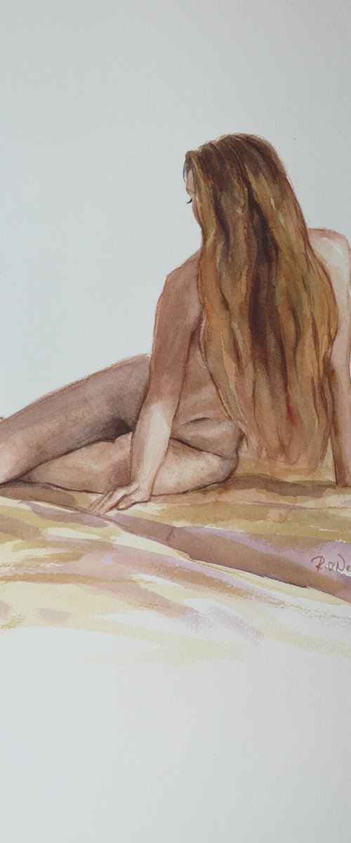 Seated female nude by Rory O’Neill