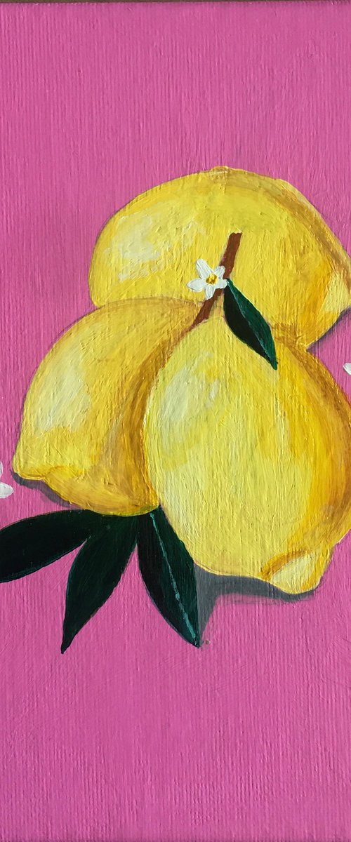 Lemon painting by Amelia Taylor