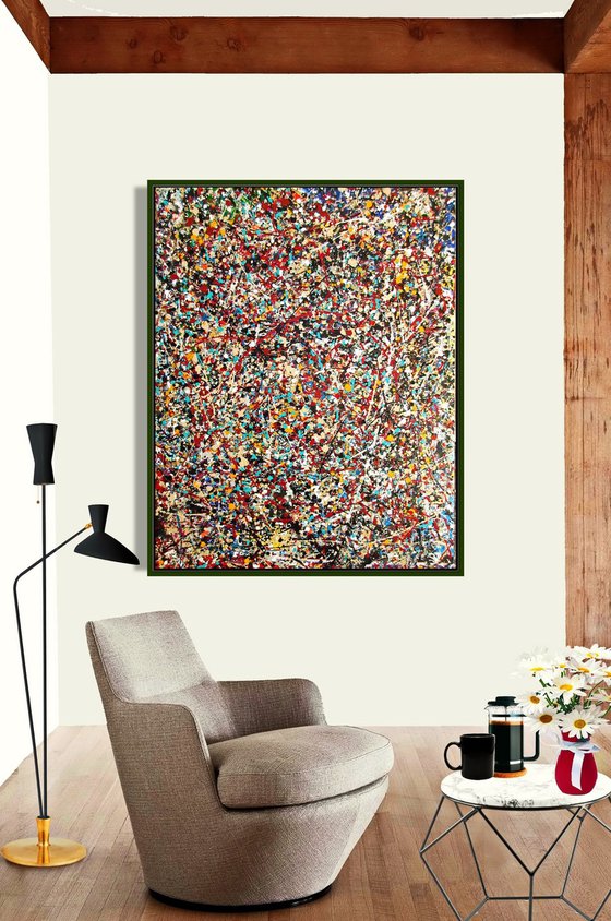 INTEGRATION, J. POLLOCK MODE, XL,  framed