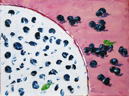 blueberry nocturne 2 / Original Painting by Salana Art Gallery