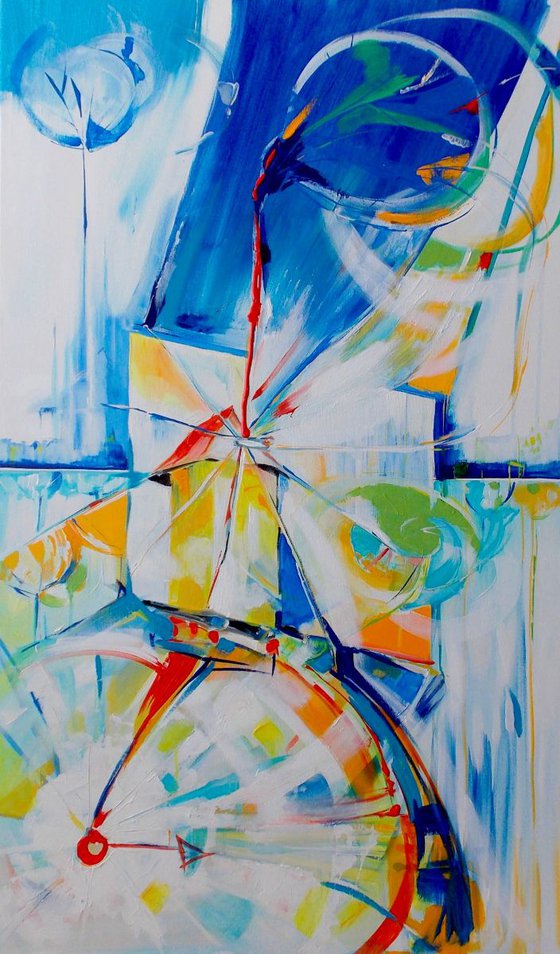 The windmills  100 x 60 cm.