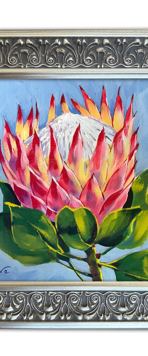 King Pink Protea by Irina Redine