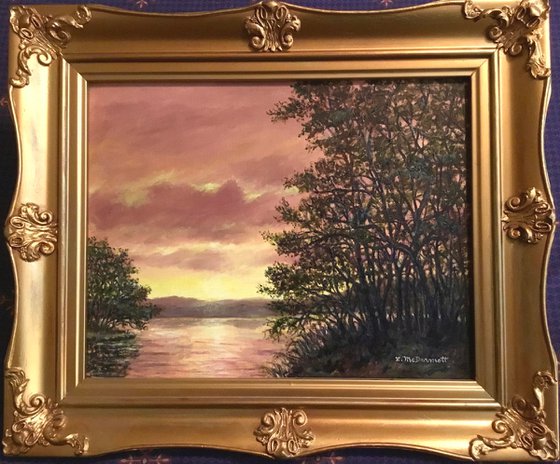 Golden Sundown by K. McDermott 11X14 oil