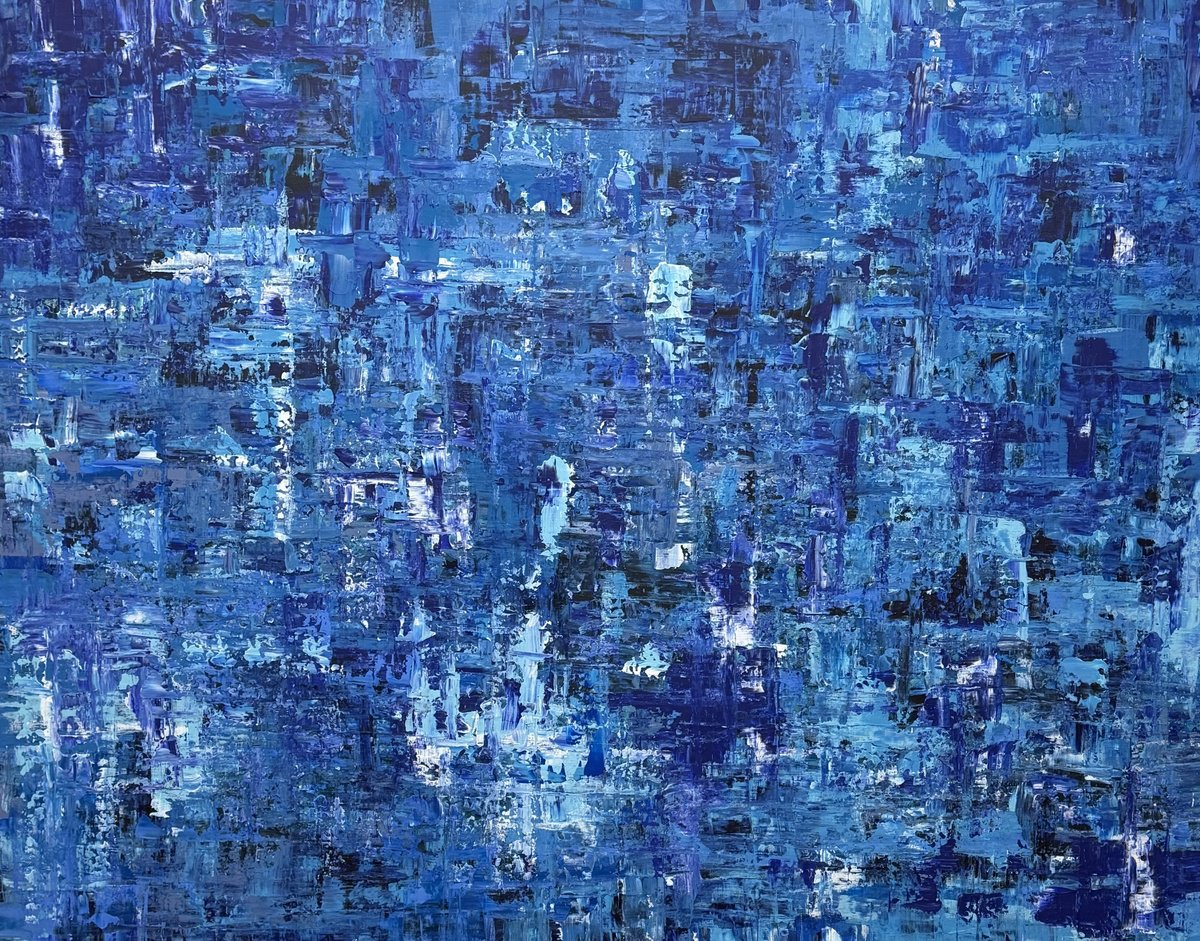 Deep Blue Noise By Andre Brauer, 50 X 39, Artwork For Sale On Artfinder