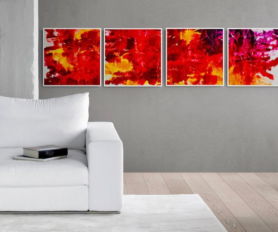 Abstract No. 16009  - set of 4