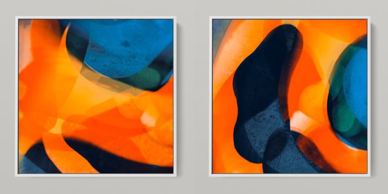 META COLOR XV - PHOTO ART 150 X 75 CM FRAMED DIPTYCH