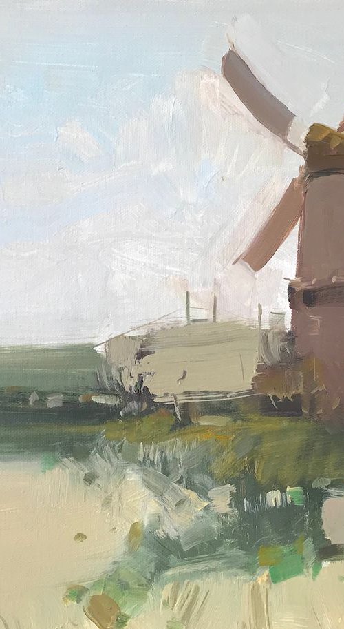 Old Mill, Original oil painting, Handmade artwork, One of a kind by Vahe Yeremyan