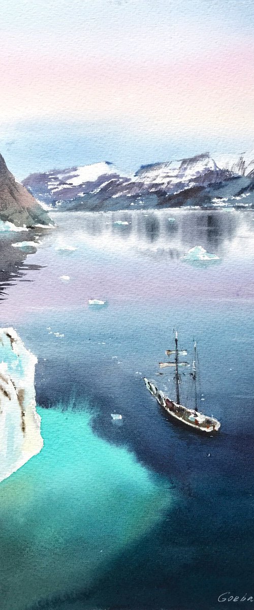 Arctic ice by Eugenia Gorbacheva