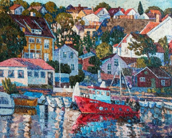 City near by sea (Drøbak)